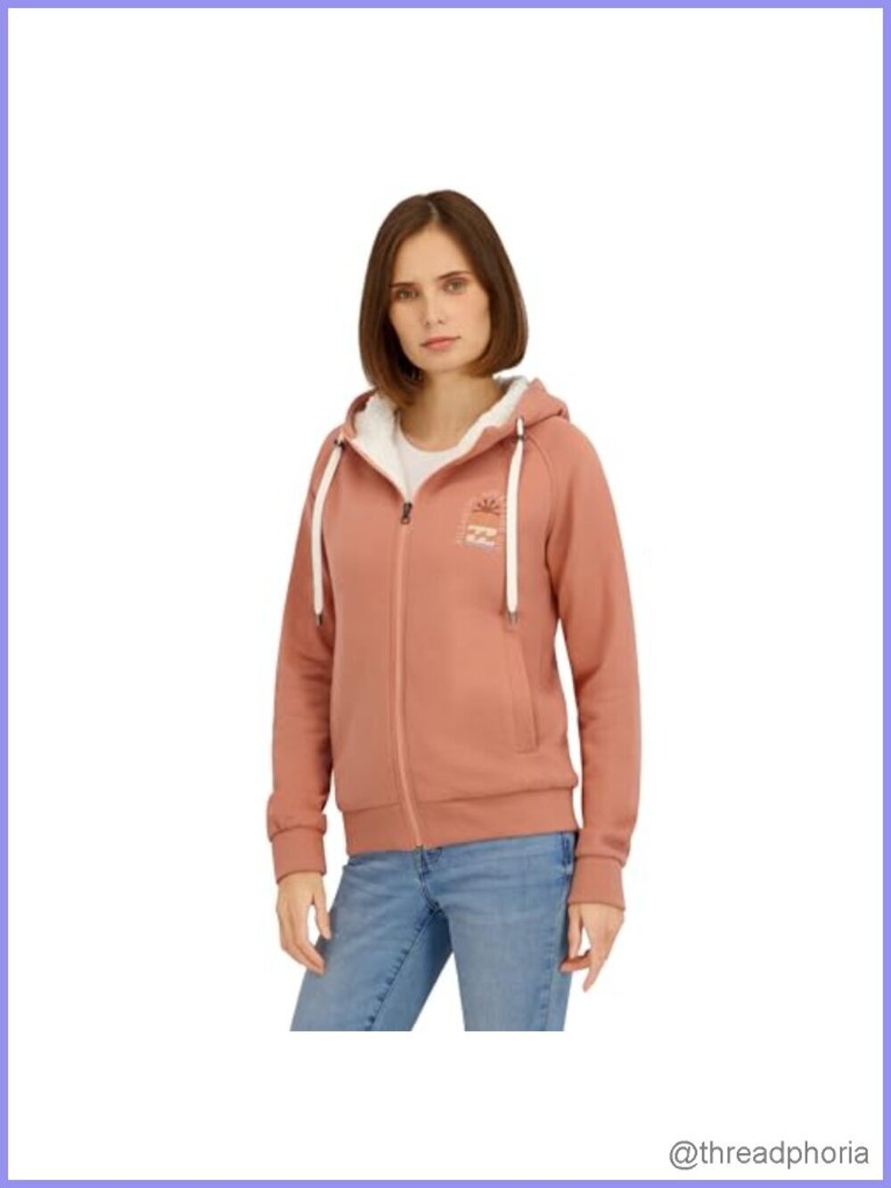 Full Zip Sherpa Lined Hoodie